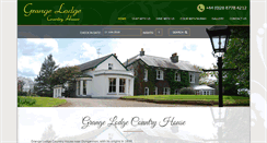 Desktop Screenshot of grangelodgecountryhouse.com