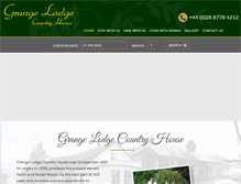 Tablet Screenshot of grangelodgecountryhouse.com